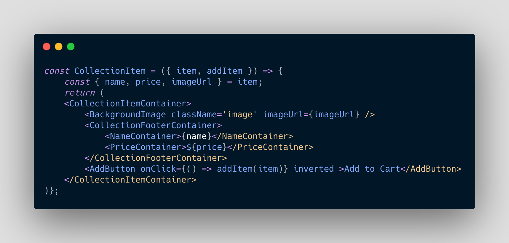 code snippet